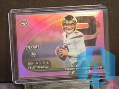 2021 Panini Playoff Behind The Numbers Pink Prizm Zach Wilson RC #BTN-ZWI